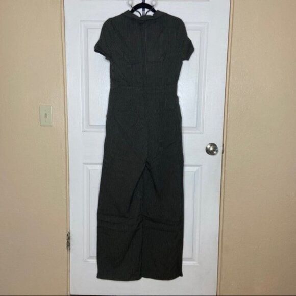Wild Honey Jumpsuit Wide Leg Pinstripe New Y - Picture 3 of 14